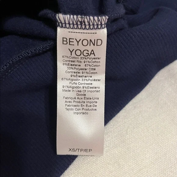 Beyond Yoga Funnel Neck Sweater NWT Size XS Navy Blue - Picture 6 of 8